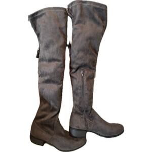 MADDEN GIRL WOMENS PRISSLEY RIDING BOOT OVER THE KNEE SIZE 7.5